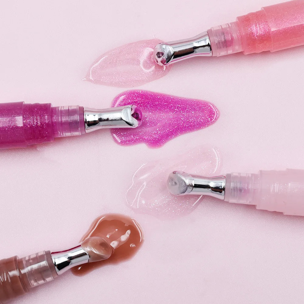 Customize Your Own logo Private Label Temperature Color Changing Lip Plump Oil  Lip Gloss Hydrating Moisturizing Lip Oil