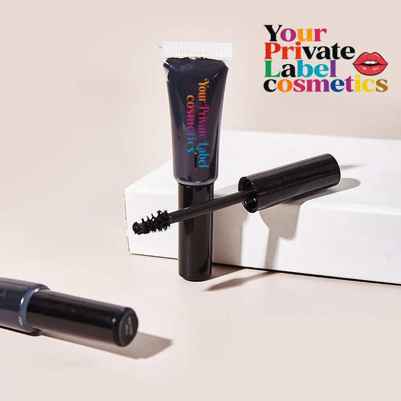 Customized Logo Waterproof Fiber Mascara with Squeeze Tube Cruelty Free Makeup Oil Free Dense Lengthening Lash Fiber Mascara