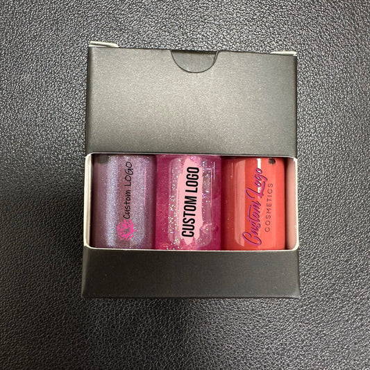 DIY Mini Round Tube Multi-color Lip Gloss High Pigment Long Lasting Moisturizing Matte Liquid Lipstick Lip Gloss Set