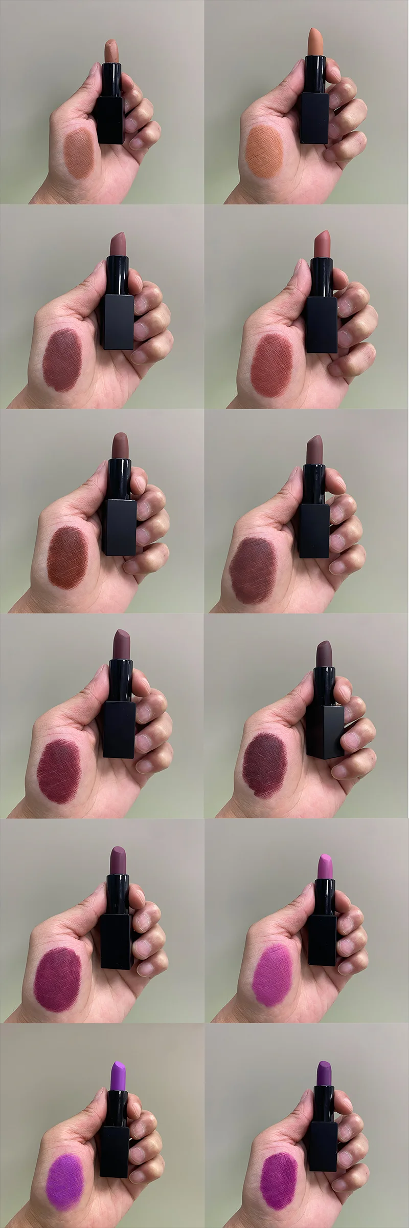 [ Your Private Label ] Diy Own Colors and Tube Private Label Long Lasting Waterproof Lipstick Nude Magnetic Lipstick Vegan Cruelty Matte Lipstick