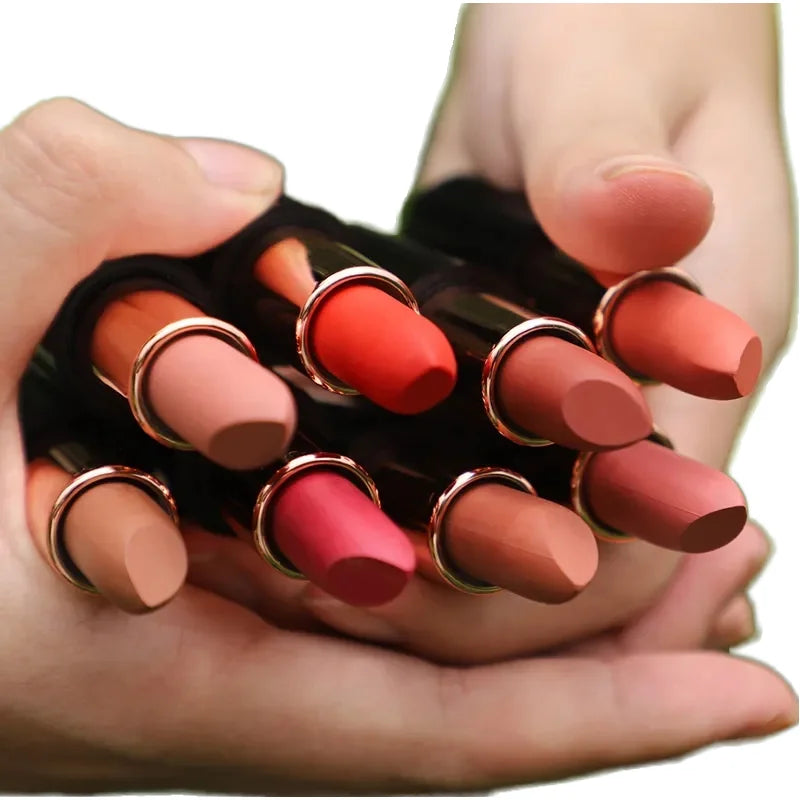 Different Packaging Permanent Lipstick Nude Vegan Private Label Matte Cream Lipsticks Waterproof Lip Stick Matte Lipstick