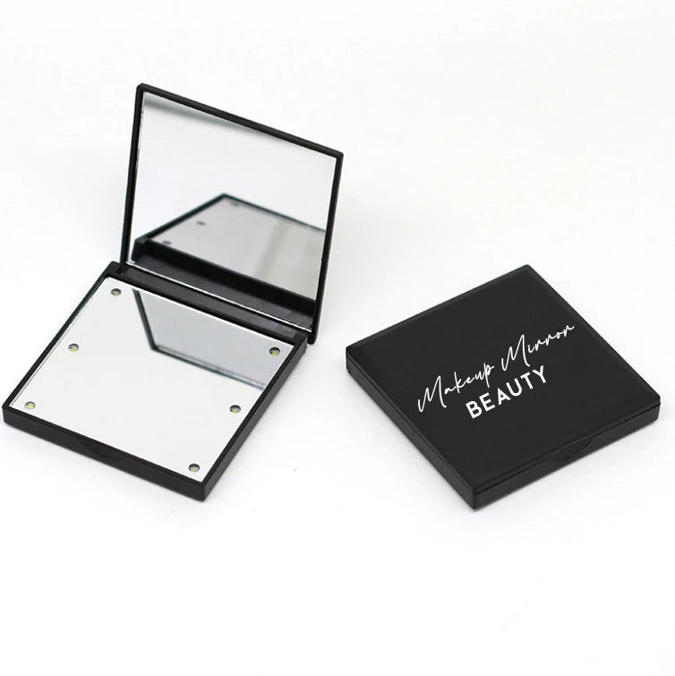 Dual Sided Makeup Pocket Mirror Folding Small Cosmetic Pocket Mirrors Mini Led Light Vanity Mirror