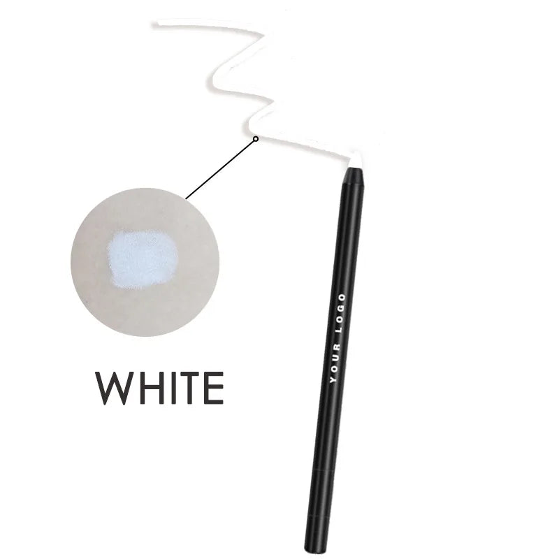 Eye Liner Gel Highlight Pencil Waterproof Long Lasting Sweatproof Makeup Retractable Automatic Eyeliner Pencil with Sharpener