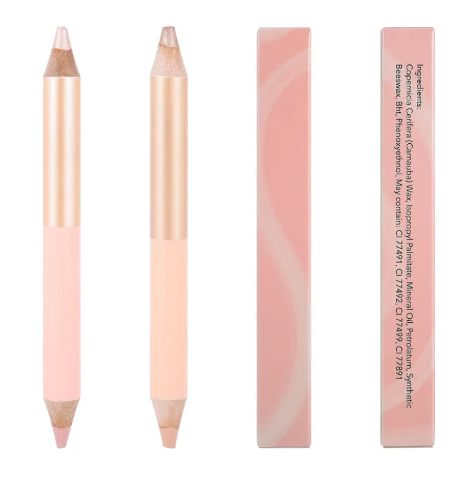 Eyebrow Makeup Double Head Brow Highlighter and Concealer Pencil Private Label Waterproof Highlighter Concealer Pen