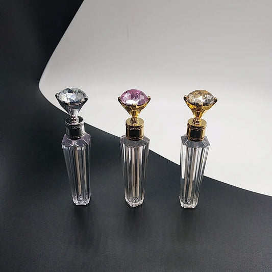 Frost clear Premium Lip Glaze Gloss Bottle Lip Gloss Tube Liquid Lipstick Packaging Diamond-shaped Plastic Lipgloss Container
