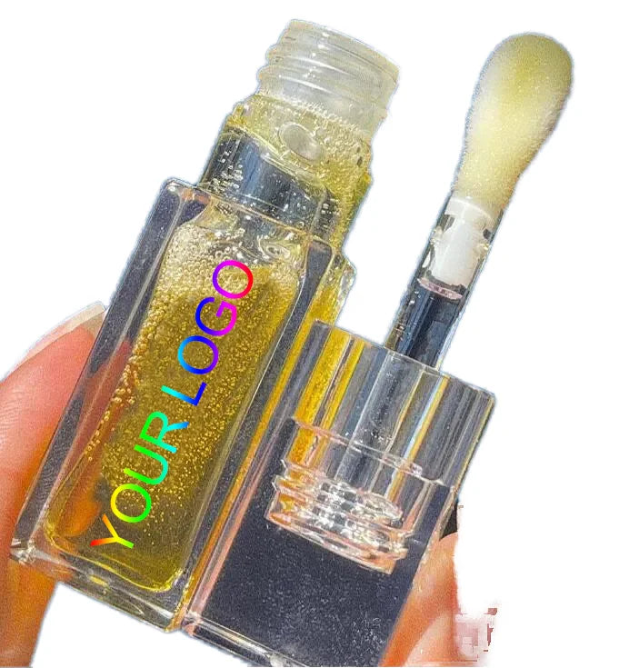 Full Clear Tube Lip Plumper Oil Vagen Fruit Flavor Lip Oil Private Label PH Color Changing Magic Lip Oil