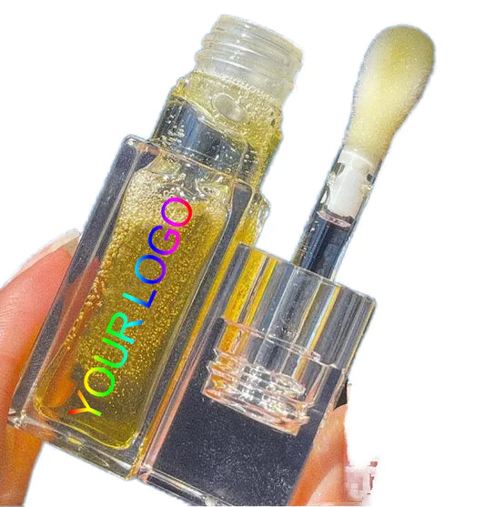 Full Clear Tube Lip Plumper Oil Vagen Fruit Flavor Lip Oil Private Label PH Color Changing Magic Lip Oil