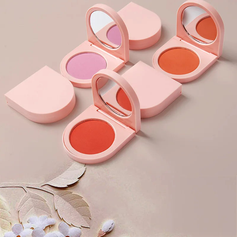 low moq blush cruelty free pressed powder palette cheek pink white makeup blush blusher