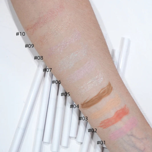 eyeliner pencil waterproof bright shimmering tear trough blurring light-reflecting plumping eye highlighter pen