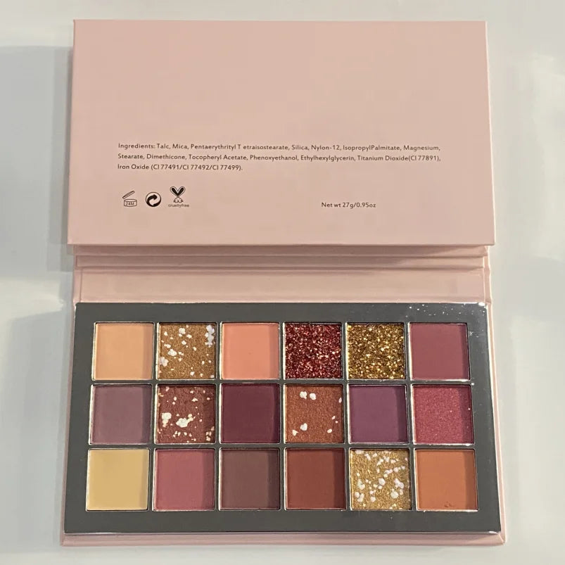 18colors matte glitter eyeshadow palette high quality eyeshadow palette