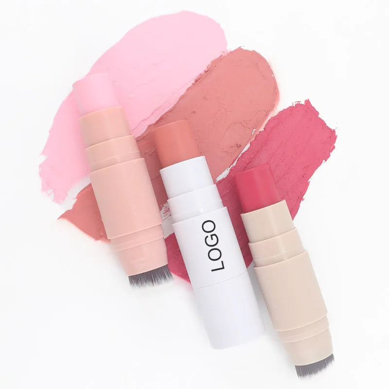 waterproof makeup cream check blusher stick high definition highlighter blush concealer stick
