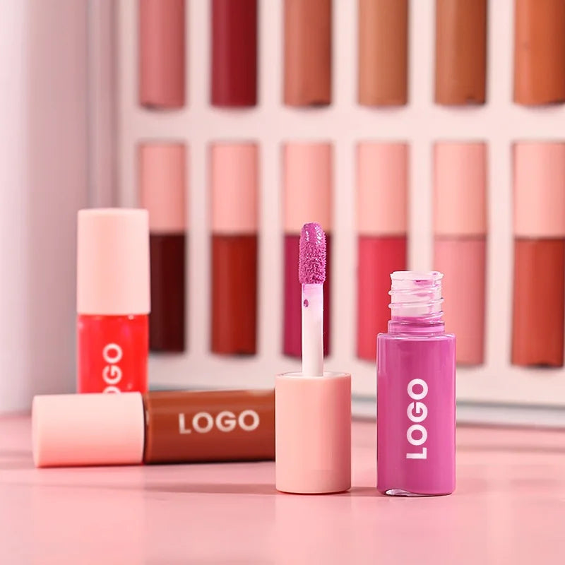 24 pcs set mini lip gloss pigmented cute mini lip gloss tube vegan matte waterproof mini lip gloss