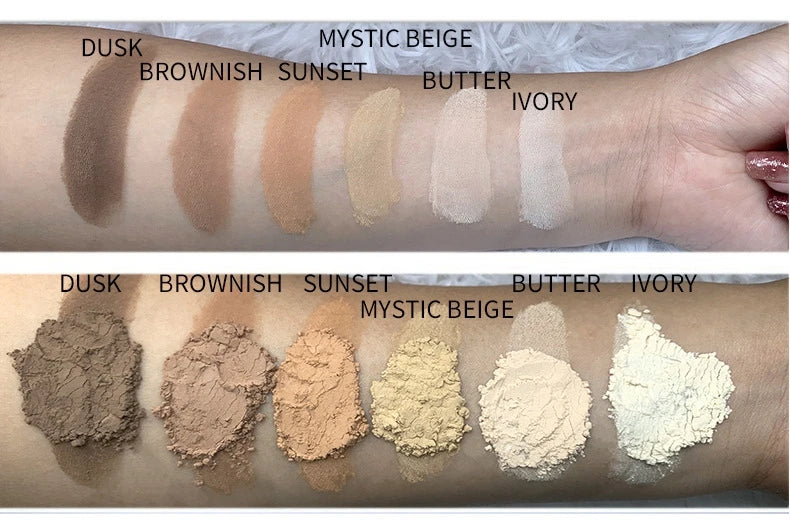 low moq face makeup setting powder waterproof oil control translucent banana loose setting powder