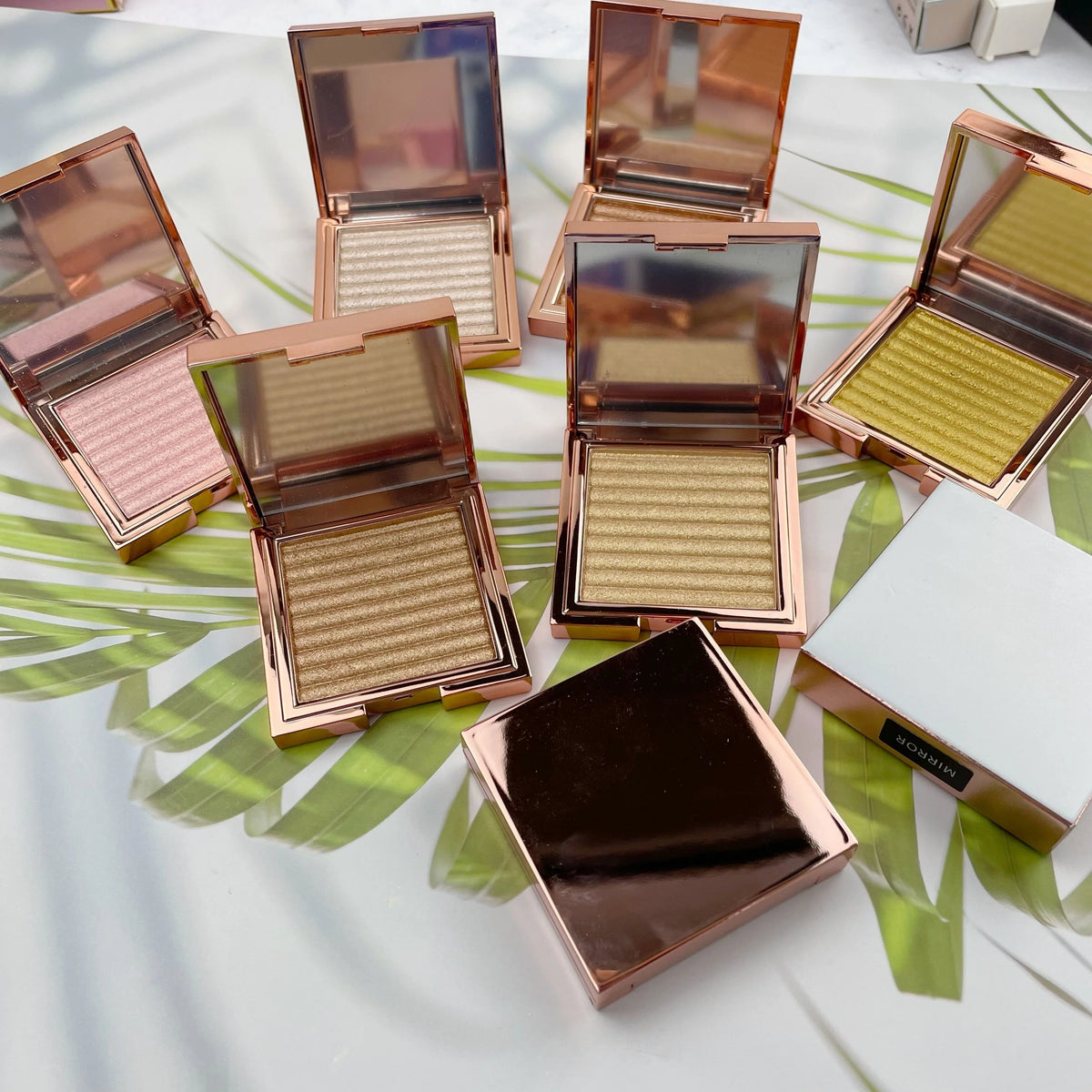 single shimmer highlighter palette bronzer face cosmetics highlighter makeup