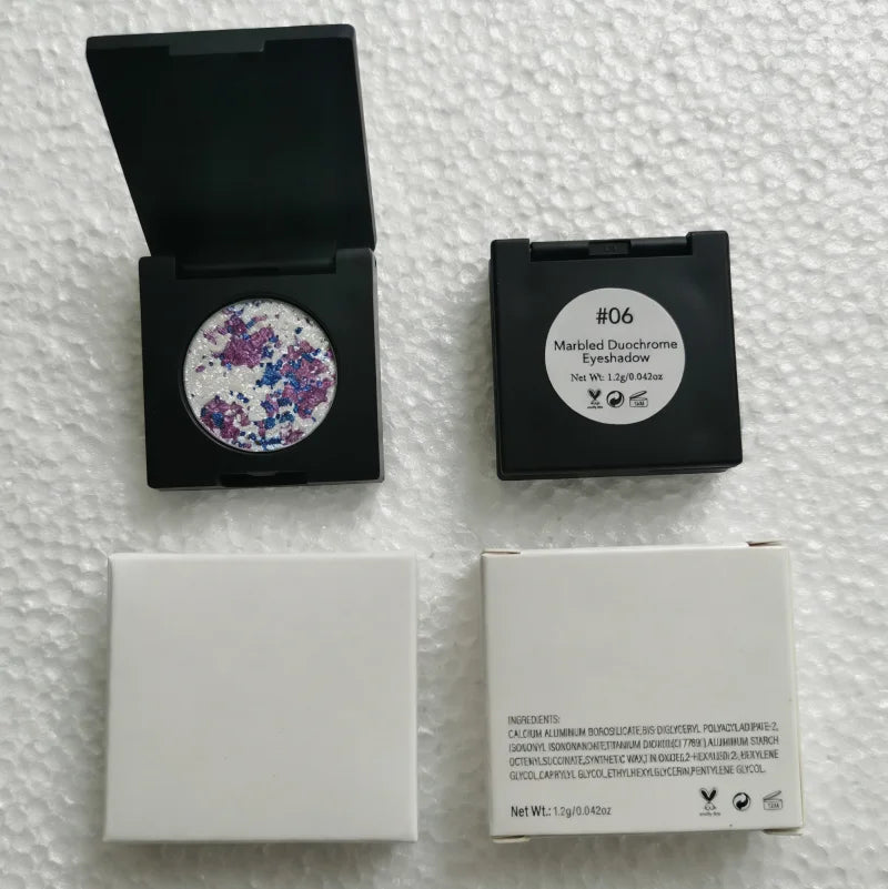 Two-tone ombre pressed glitter eyeshadow