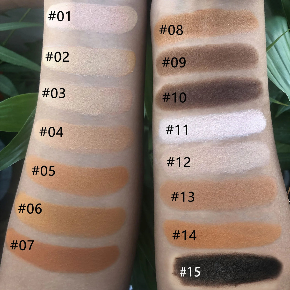 high pigment pressed powder palette waterproof long lasting face makeup foundation pink compact powder