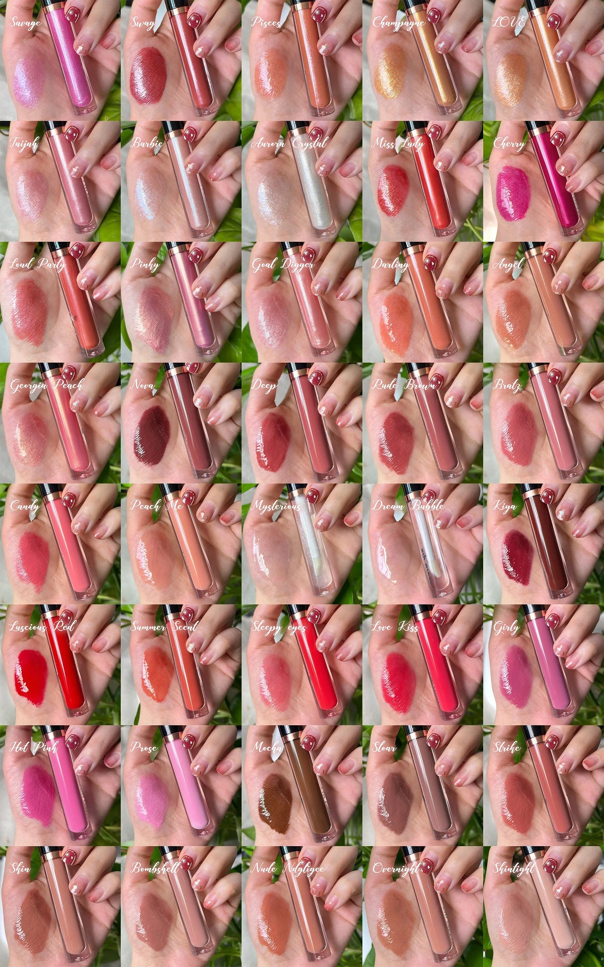 lipsticks shine glitter vegan cosmetics lip gloss moisturizing lipgloss lip gloss