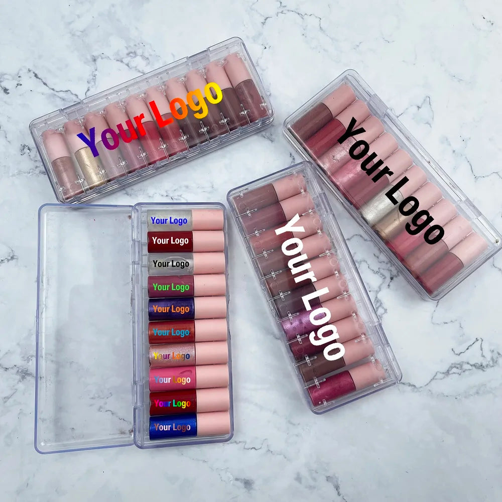 nude vegan mini liquid lipstick high pigmented creamy waterproof matte lip gloss