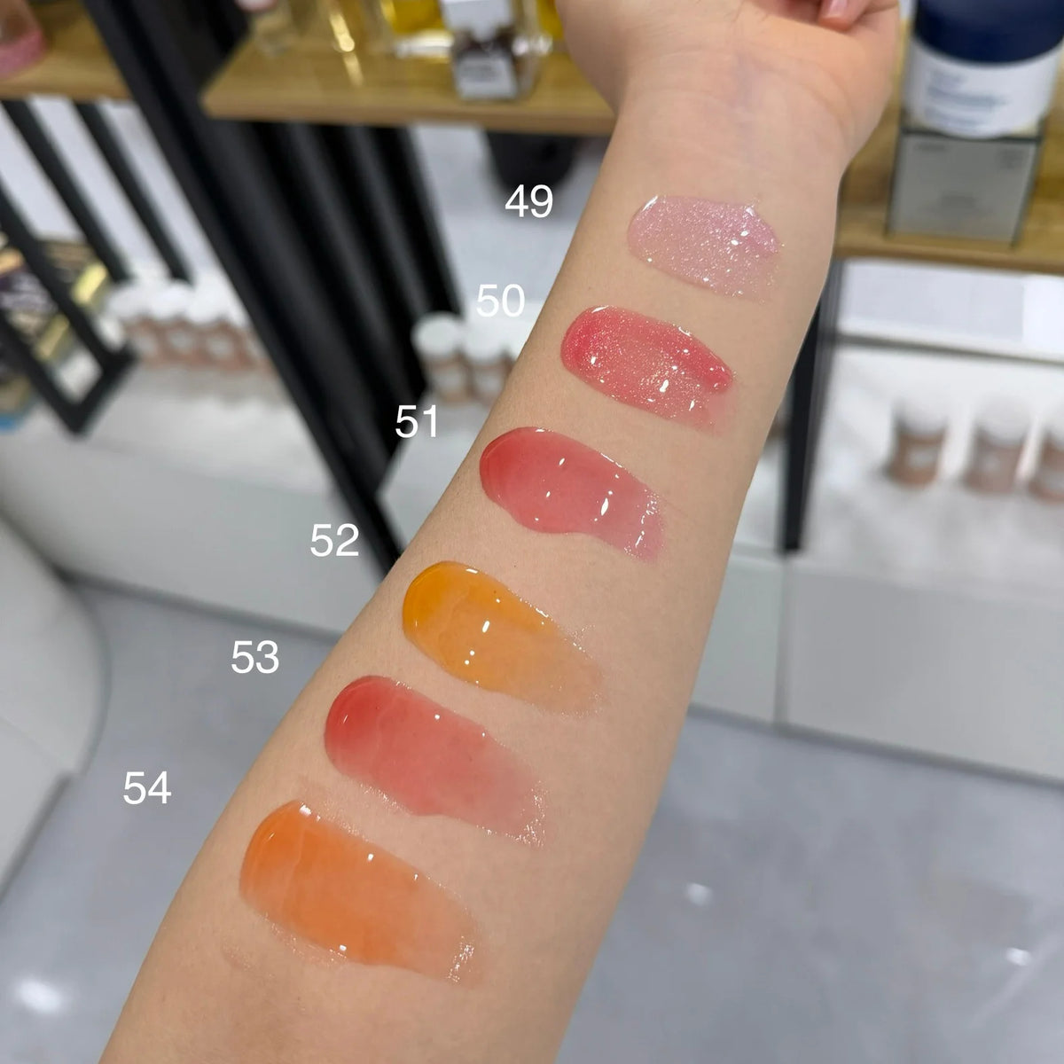cosmetic makeup glossy fruit flavors lip oil clear moisturizing lip oil
