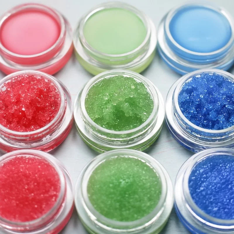 2 in 1 natural organic sugar lip balm moisturizing hydrating fruit lip scrub