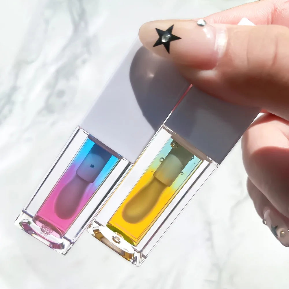 new arrival 5 colors lip oil dual-shade fruit lip balm lip tint moisturizing lip oil