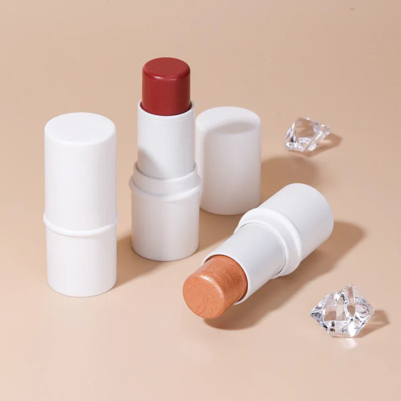 cream makeup highlighter blush stick waterproof natural vegan cosmetic highlighter stick