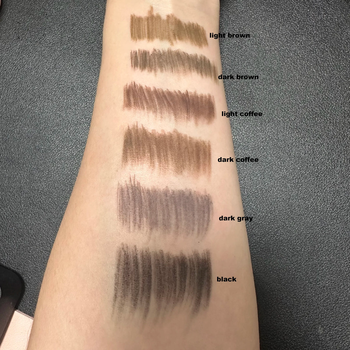waterproof long-lasting makeup white thin brow pencil with brush microblading eyebrow pencil
