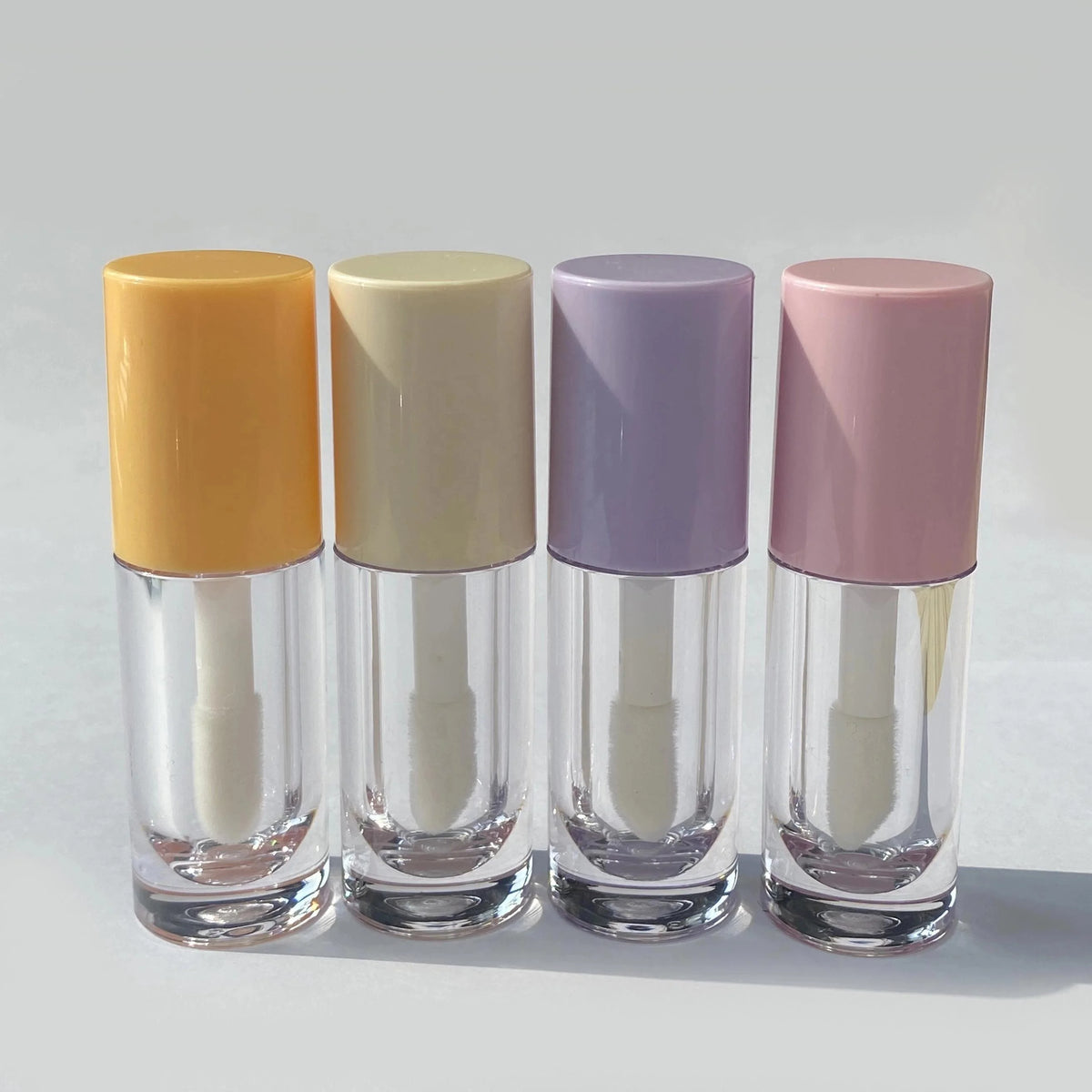10ml big brush applicator lip gloss packaging wand empty lip gloss tube with stopper lipgloss tubes and packaging box