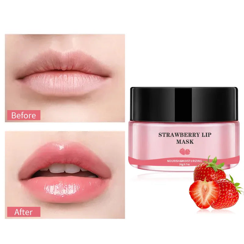 lip care strawberry peach orange lip mask watery jelly girly lips lip care mask