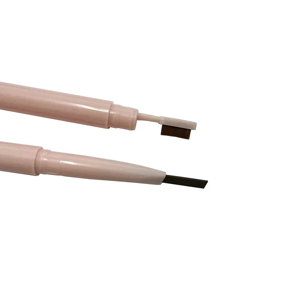 new out waterproof 6 colors double-head eyebrow pencil smooth eyebrow makeup pencil with brush