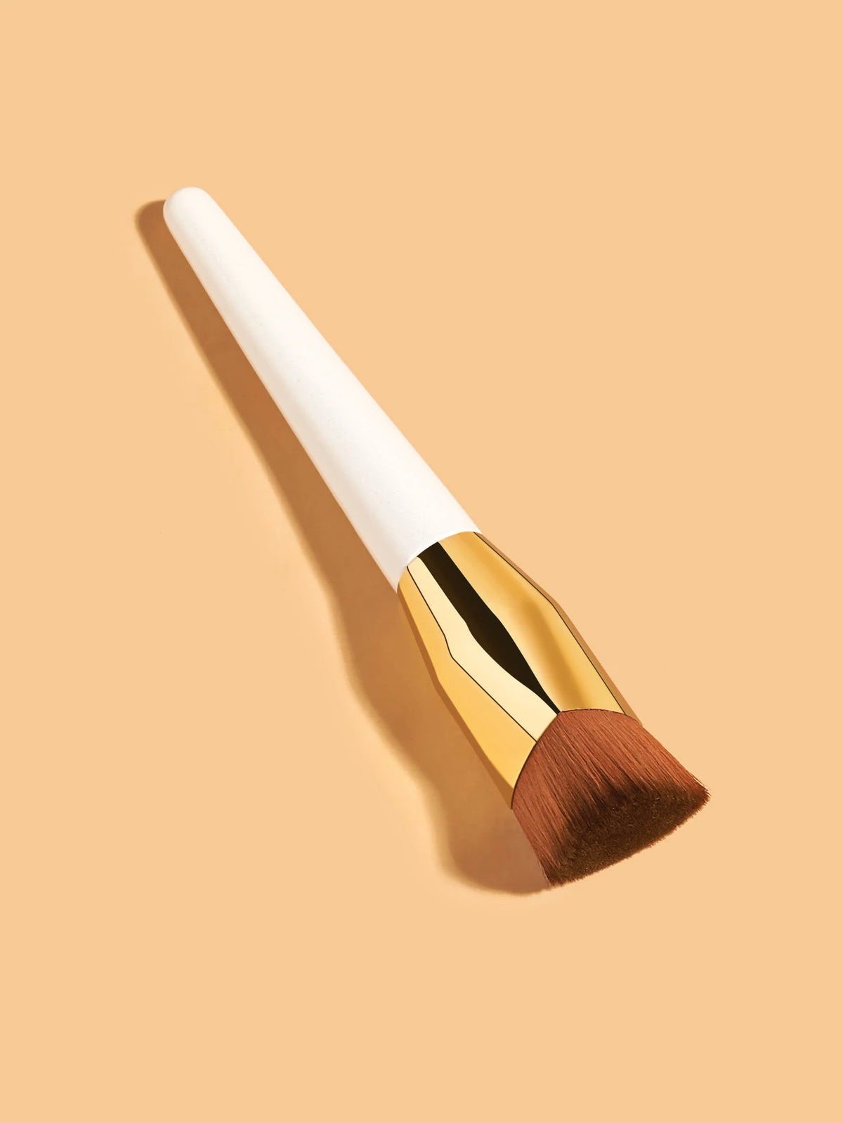 free brushes white handle kabuki makeup single liquid flat top foundation brush