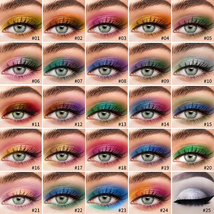 Liquid duochrome metallic eyeshadow in diamond tube