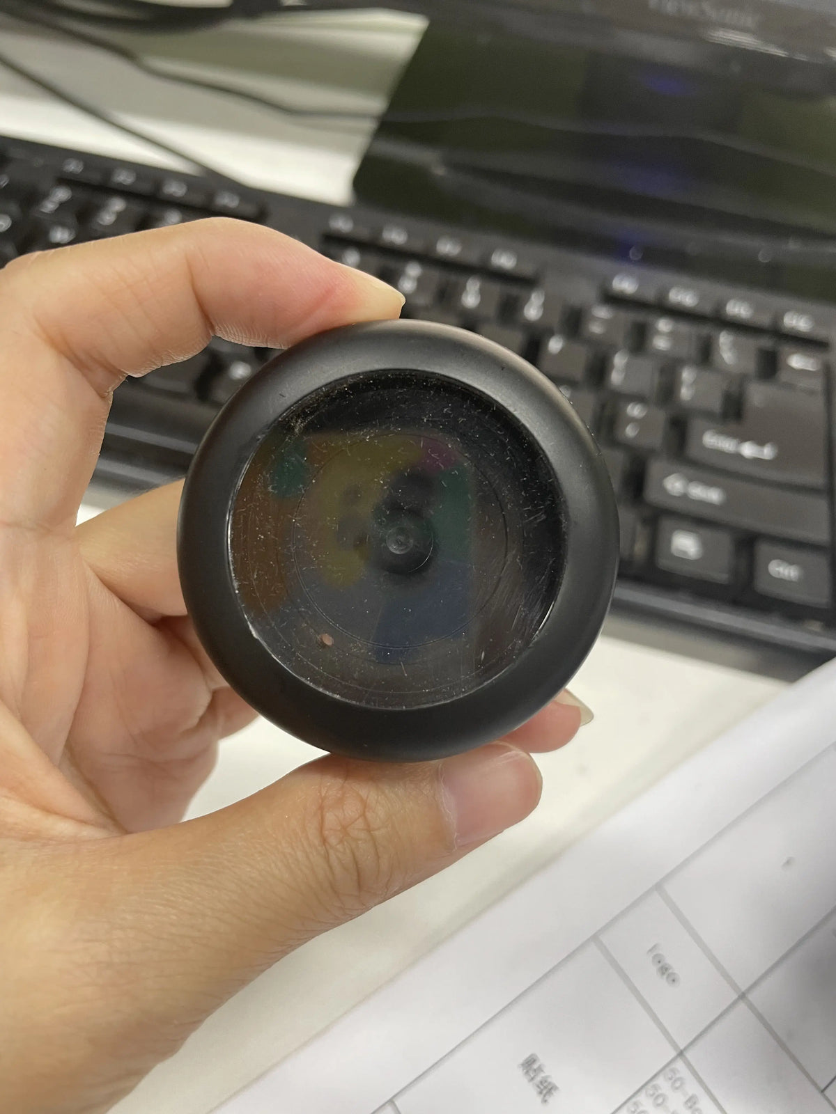 manufacture 36mm round hole single cosmetics packaging makeup palette transparent unique single empty eyeshadow case