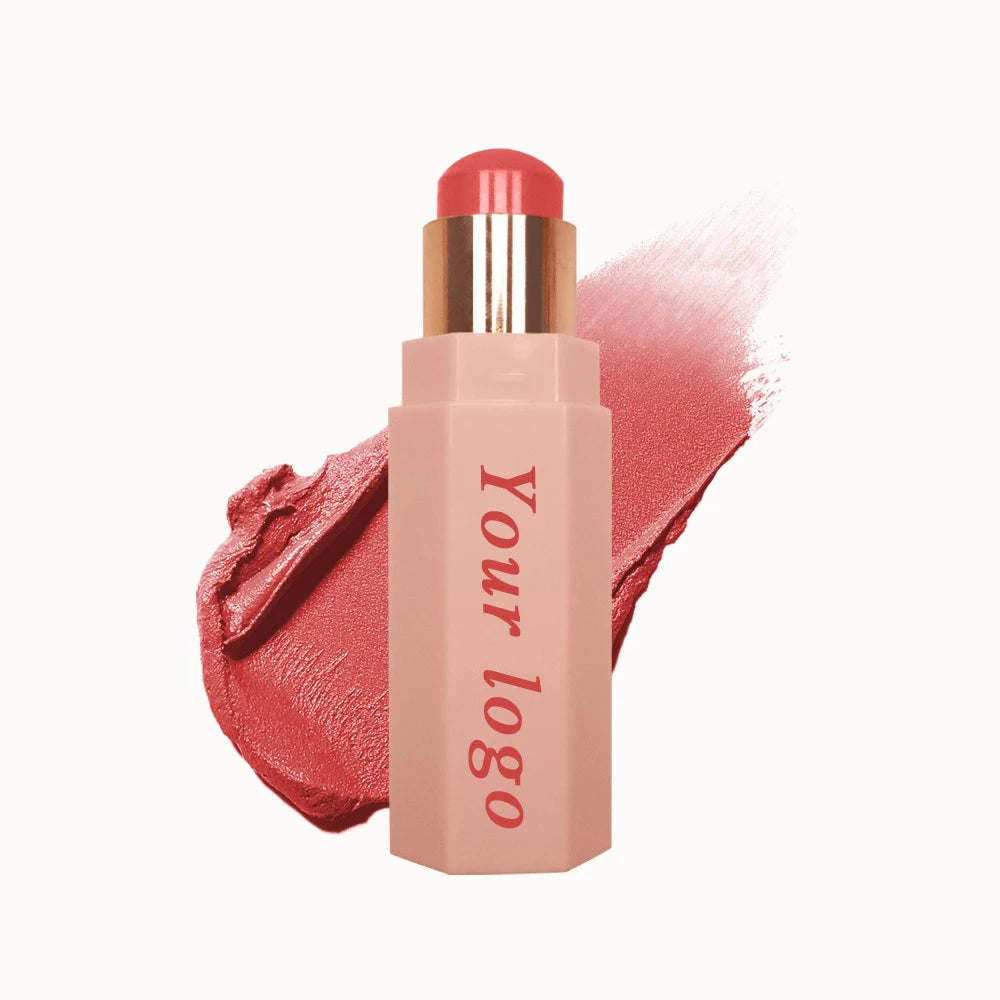 waterproof facial creamy blusher stick long-lasting natural cheek rouge blusher highlighter bronze stick
