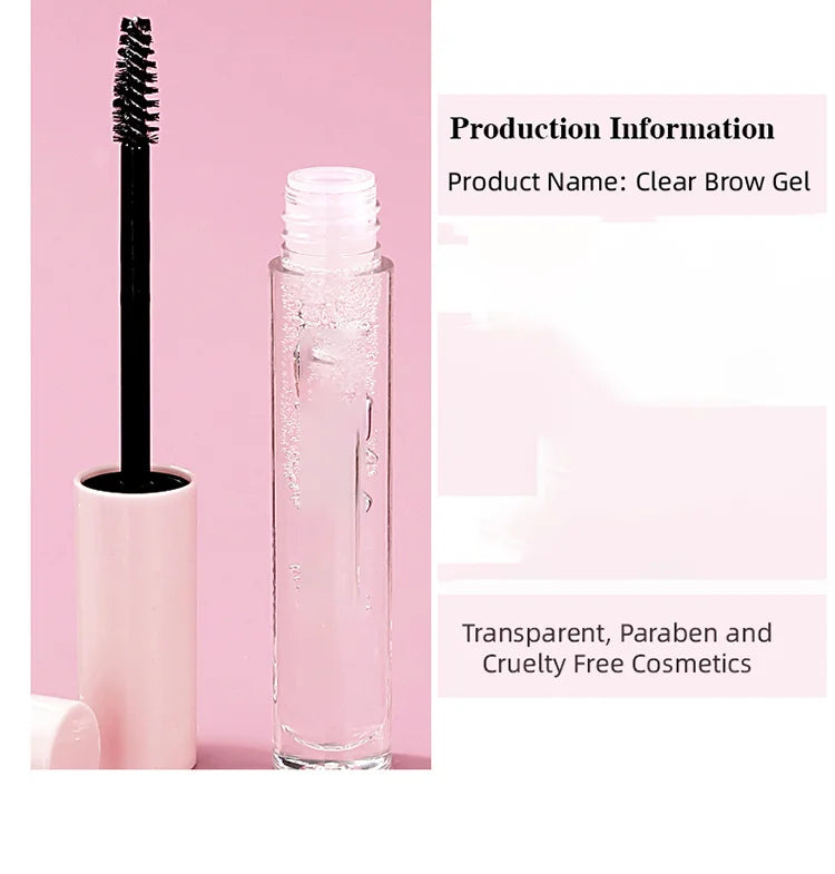 vegan cruelty free waterproof clear eyebrow lamination glue gel styling lash eyebrow gel