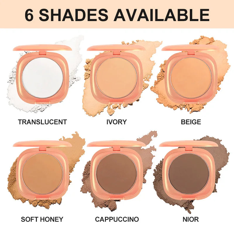baking powder makeup matte compact pressed powder waterproof full coverage make up face setting powder
