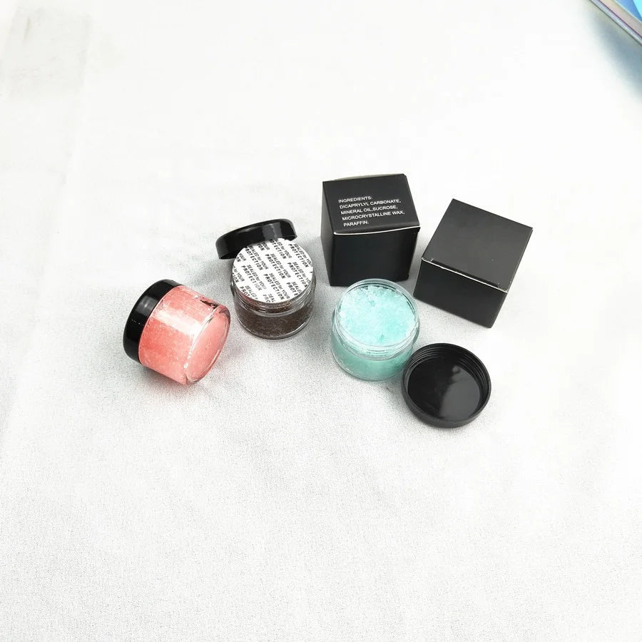 lip care 4 colors scrub strawberry lip scrub lip balm scrub
