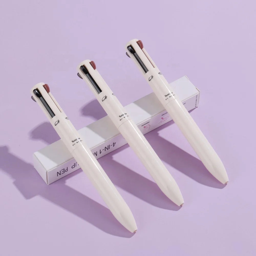 4in1 make up pen rotatable lipliner highlighter eyeliner eyebrow pencil cruelty free