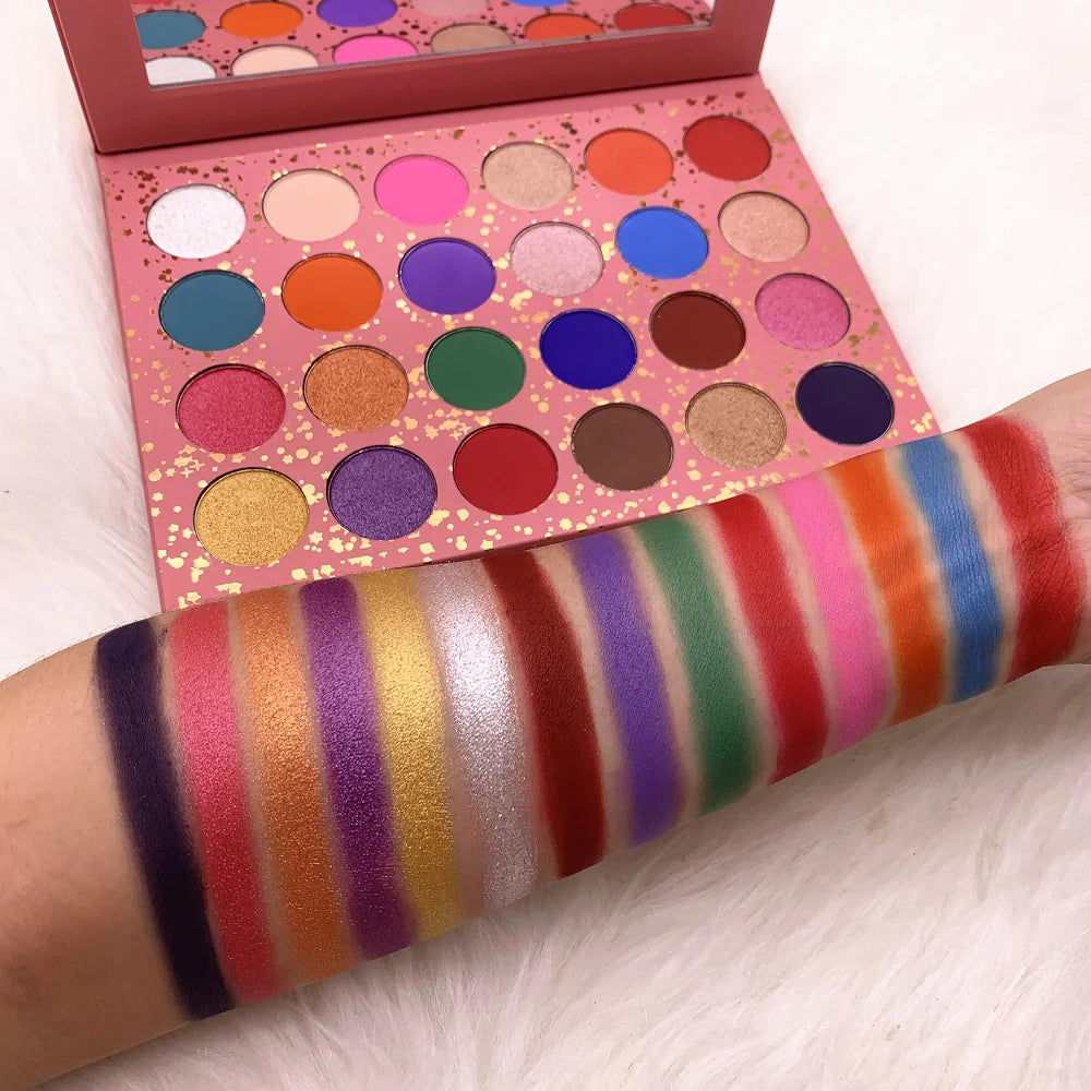 24-color vegan shimmer matte eyeshadow palette