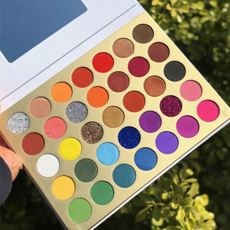 35-color lip-shaped matte eyeshadow palette
