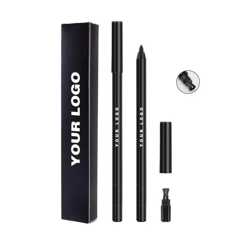 5 colors eyeliner pen with sharpener black brown red waterproof long lasting gel eyeliner pencil