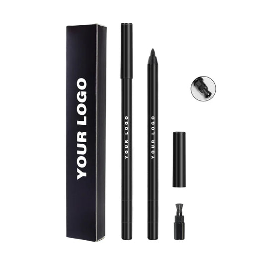 5 colors eyeliner pen with sharpener black brown red waterproof long lasting gel eyeliner pencil