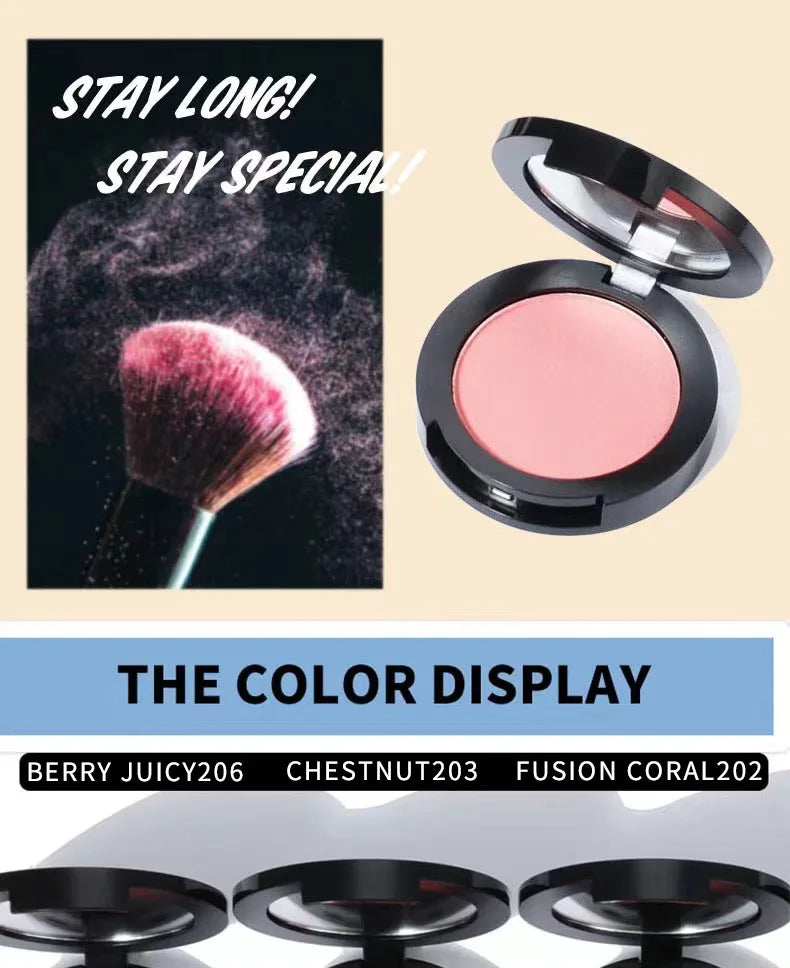18 colors black container blusher smooth long lasting vegan blush palette