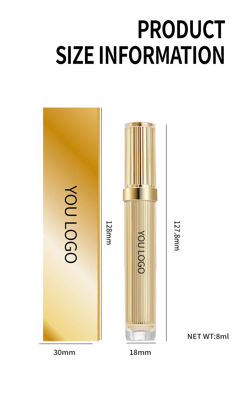 eye makeup gold tube curling lengthening long lasting waterproof quick drying mascara