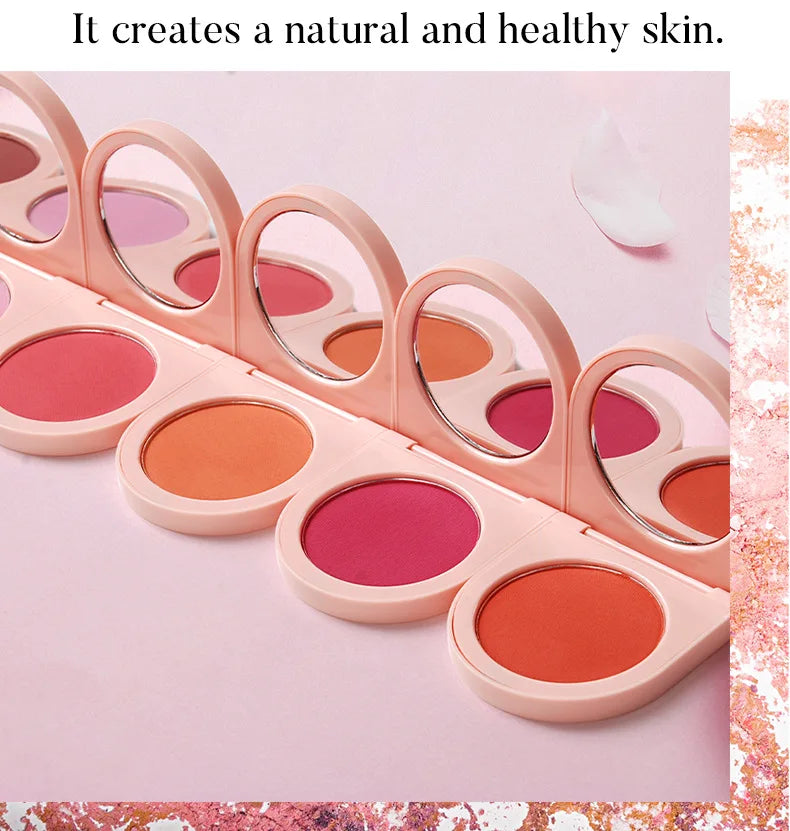 professional makeup blush powder single natural rose blusher palette long lasting waterproof pink blush