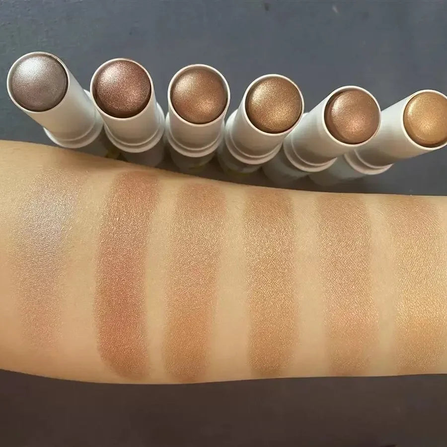 matte blush highlighter contour stick pearly shiny face makeup stick cosmetics highlighter