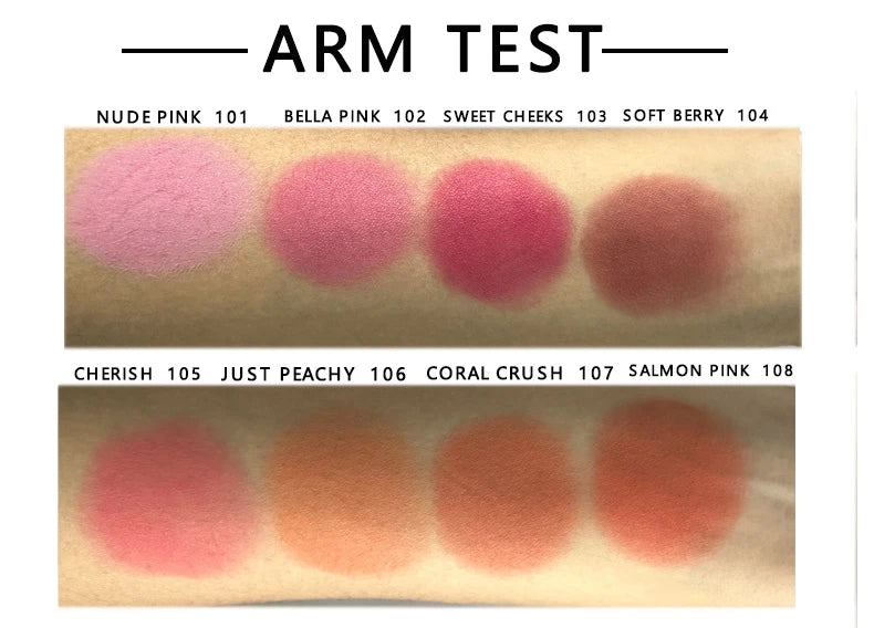 low moq blush cruelty free pressed powder palette cheek pink white makeup blush blusher