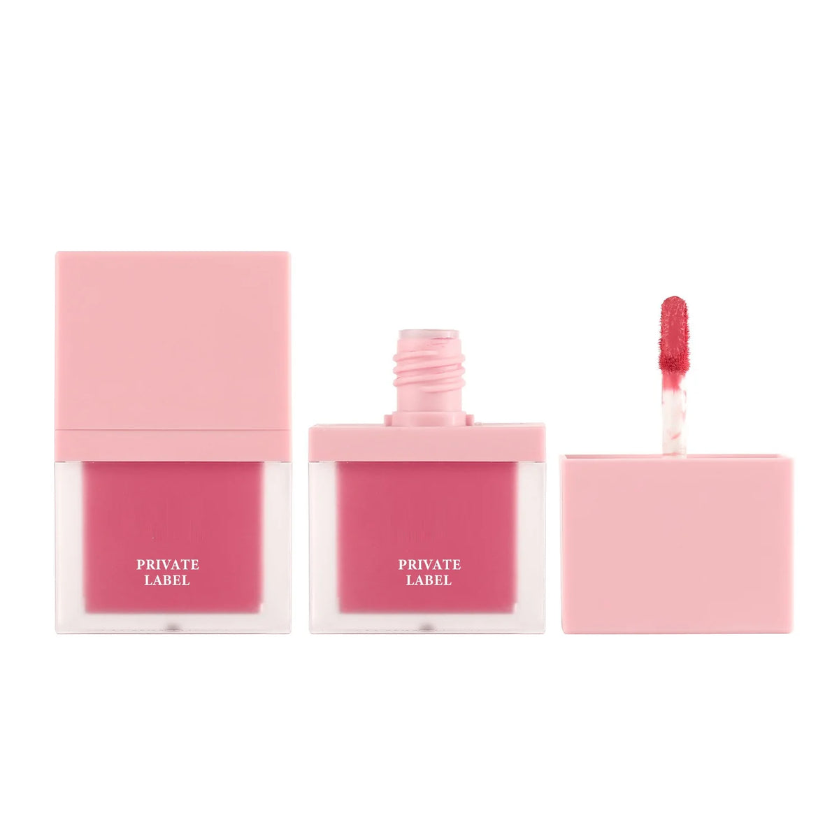 high quality 58 shades available square tube moisturizing waterproof vegan non-stick matte lip gloss