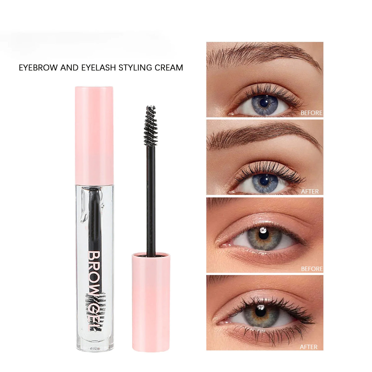 vegan cruelty free waterproof clear eyebrow lamination glue gel styling lash eyebrow gel