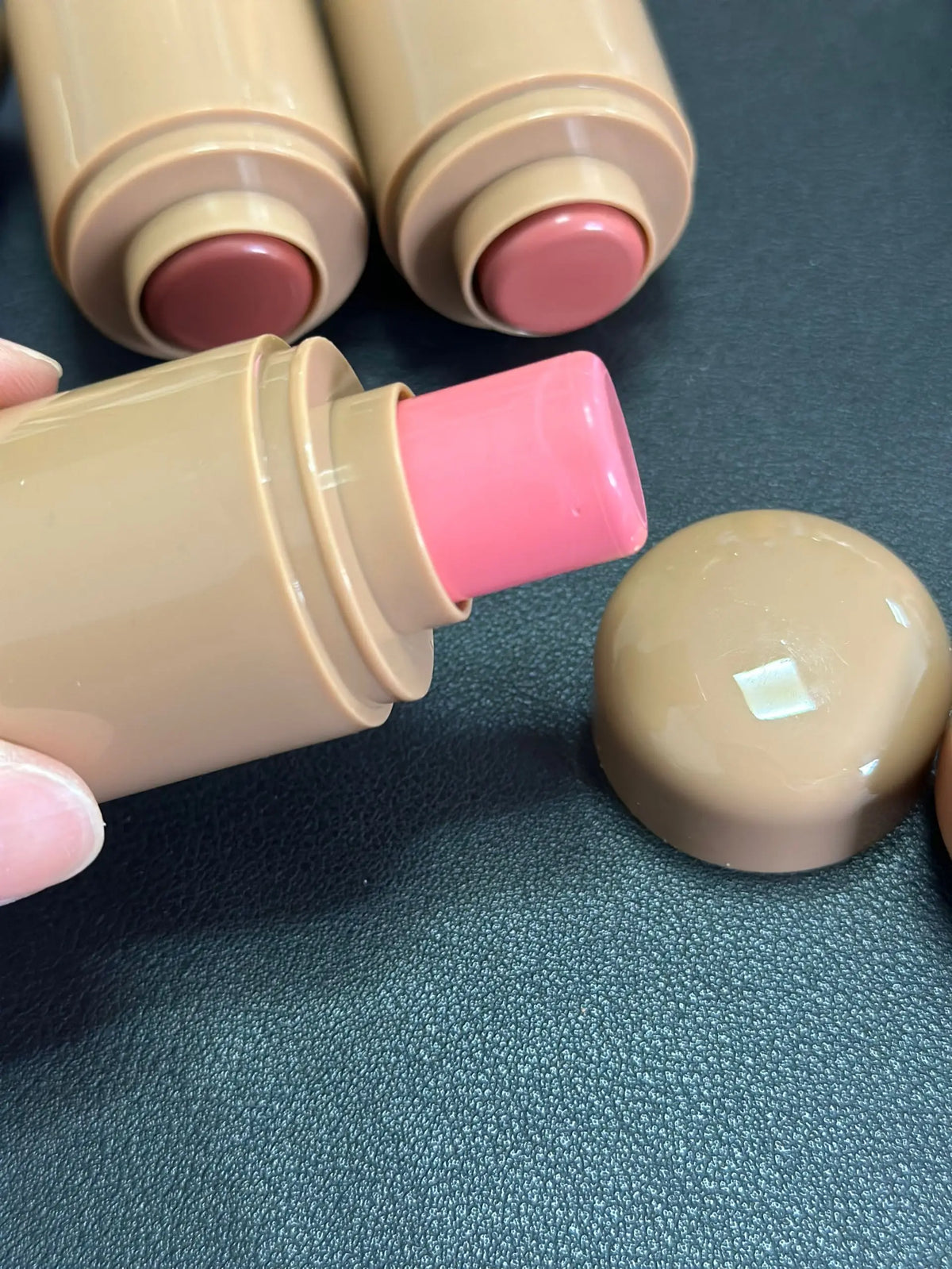 high quality 6 colors nude tube blush stick vegan cream blush pocket stick
